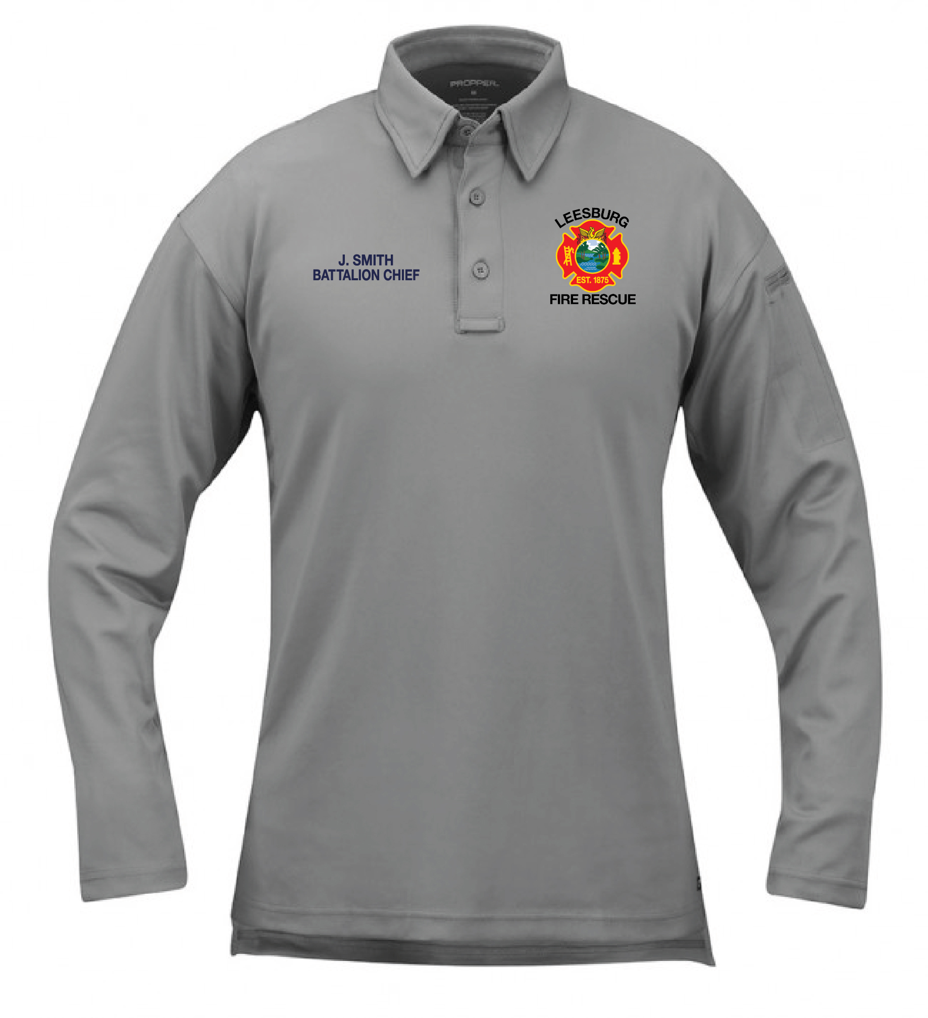 Men's Ice Propper L/S Polo for Firefighters